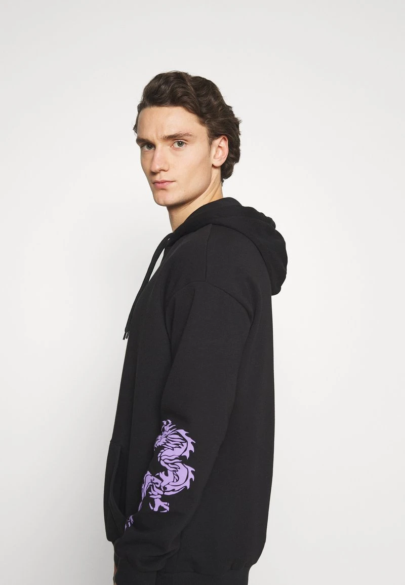 YOURTURN UNISEX - Felpa Con Cappuccio - Black 6 YOURTURN UNISEX - Felpa Con Cappuccio - Black - immagine 4