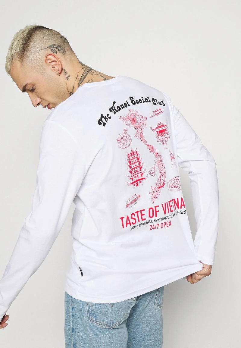 YOURTURN Maglietta A Manica Lunga - White, Unisex 6 YOURTURN Maglietta A Manica Lunga - White, Unisex - immagine 4