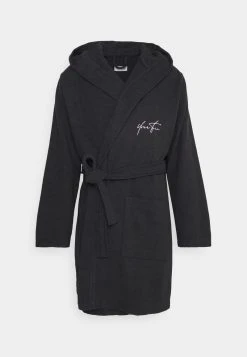 YOURTURN Uomo Accappatoio - Black/purple