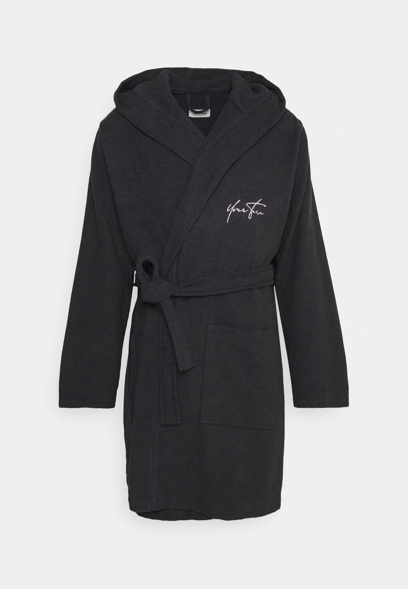 YOURTURN Uomo Accappatoio - Black/purple 3 YOURTURN Uomo Accappatoio - Black/purple