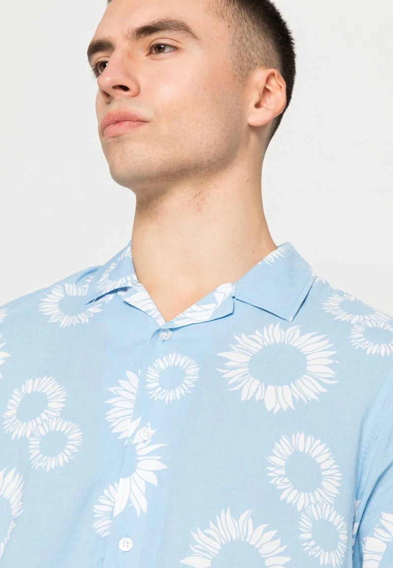 YOURTURN NAÏVE FLOWERS UNISEX - Camicia - Light Blue 7 YOURTURN NAÏVE FLOWERS UNISEX - Camicia - Light Blue - immagine 5