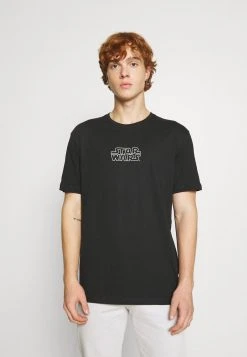 YOURTURN BLACK STAR WARS LASER TEE UNISEX - T-shirt Con Stampa - Black