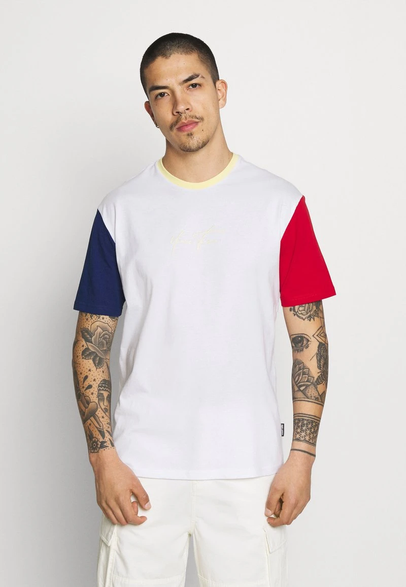 YOURTURN UNISEX - T-shirt Con Stampa - White/blue/red 3 YOURTURN UNISEX - T-shirt Con Stampa - White/blue/red
