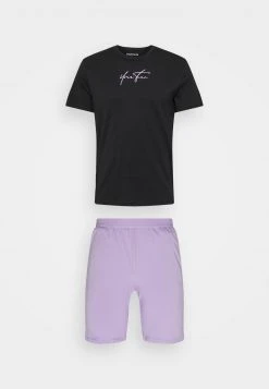 YOURTURN Pigiama - Black/purple, Uomo