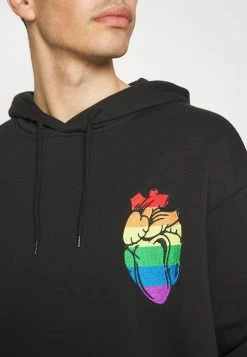 YOURTURN RAINBOW HEART HOODIE PRIDE UNISEX - Felpa Con Cappuccio - Black -Youturn Abbigliamento Negozio 3060daa73e494da3a93c8f3c597dd7ae