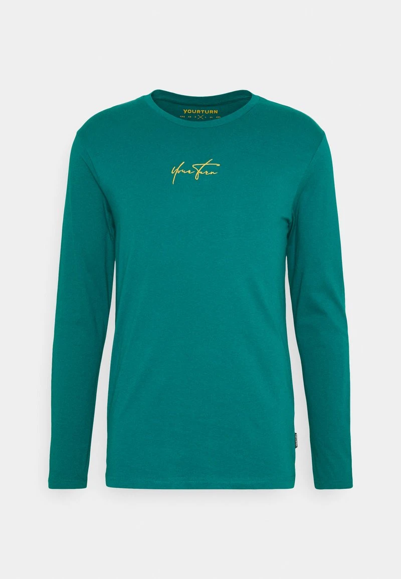 YOURTURN UNISEX - Maglietta A Manica Lunga - Turquoise 3 YOURTURN UNISEX - Maglietta A Manica Lunga - Turquoise