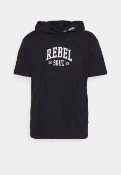 YOURTURN HOODIE TEE RELAXED - T-shirt Con Stampa - Black, Unisex