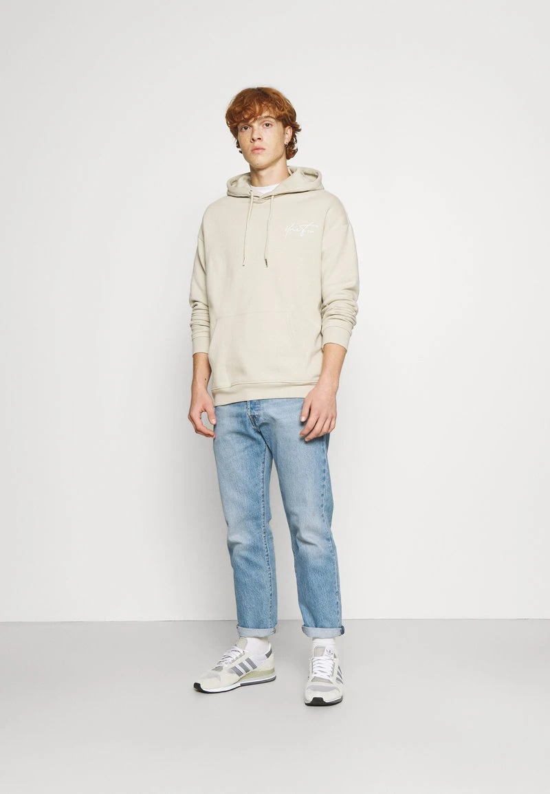 YOURTURN BOLD SCRIPT HOODIE UNISEX - Felpa - Beige 4 YOURTURN BOLD SCRIPT HOODIE UNISEX - Felpa - Beige - immagine 2