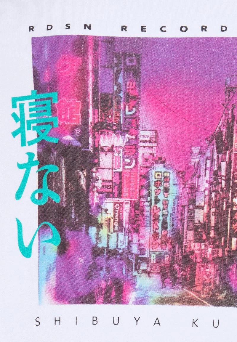 YOURTURN TOKYO STREET HOODIE UNISEX - Felpa Con Cappuccio - White 6 YOURTURN TOKYO STREET HOODIE UNISEX - Felpa Con Cappuccio - White - immagine 4