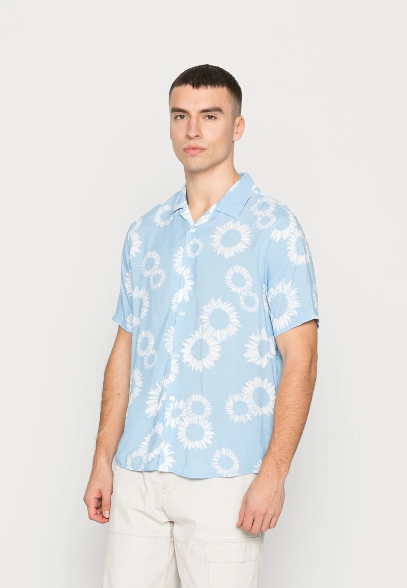 YOURTURN NAÏVE FLOWERS UNISEX - Camicia - Light Blue 3 YOURTURN NAÏVE FLOWERS UNISEX - Camicia - Light Blue