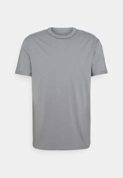 YOURTURN INSIDE OUT COLLAR UNISEX - T-shirt Basic - Grey