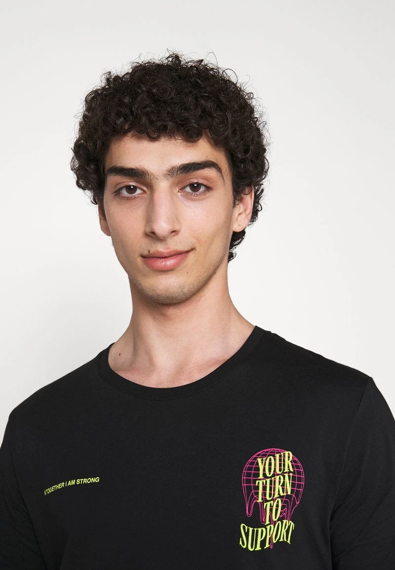 YOURTURN T-shirt Con Stampa - Black, Unisex 6 YOURTURN T-shirt Con Stampa - Black, Unisex - immagine 4