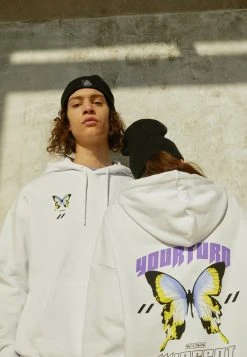 YOURTURN WINCENT WEISS - Felpa Con Cappuccio - White, Unisex -Youturn Abbigliamento Negozio 5a7a0f9d46304de69bee397b063ddf0e