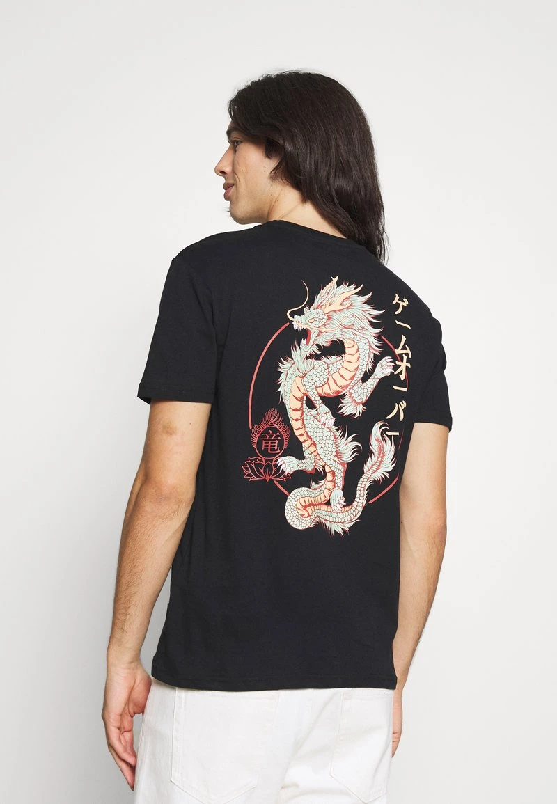 YOURTURN UNISEX - T-shirt Con Stampa - Black/yellow 5 YOURTURN UNISEX - T-shirt Con Stampa - Black/yellow - immagine 3