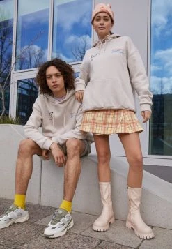 YOURTURN WINCENT WEISS - Felpa Con Cappuccio - Stone, Unisex