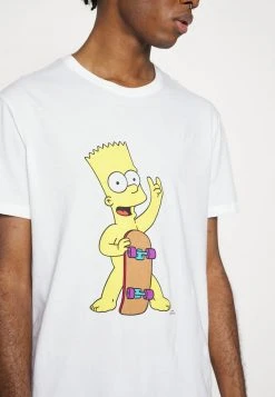 YOURTURN BART SKATE UNISEX TEE - T-shirt Con Stampa - White -Youturn Abbigliamento Negozio 64ee5c6ec409478d8f87c6746d4c4340