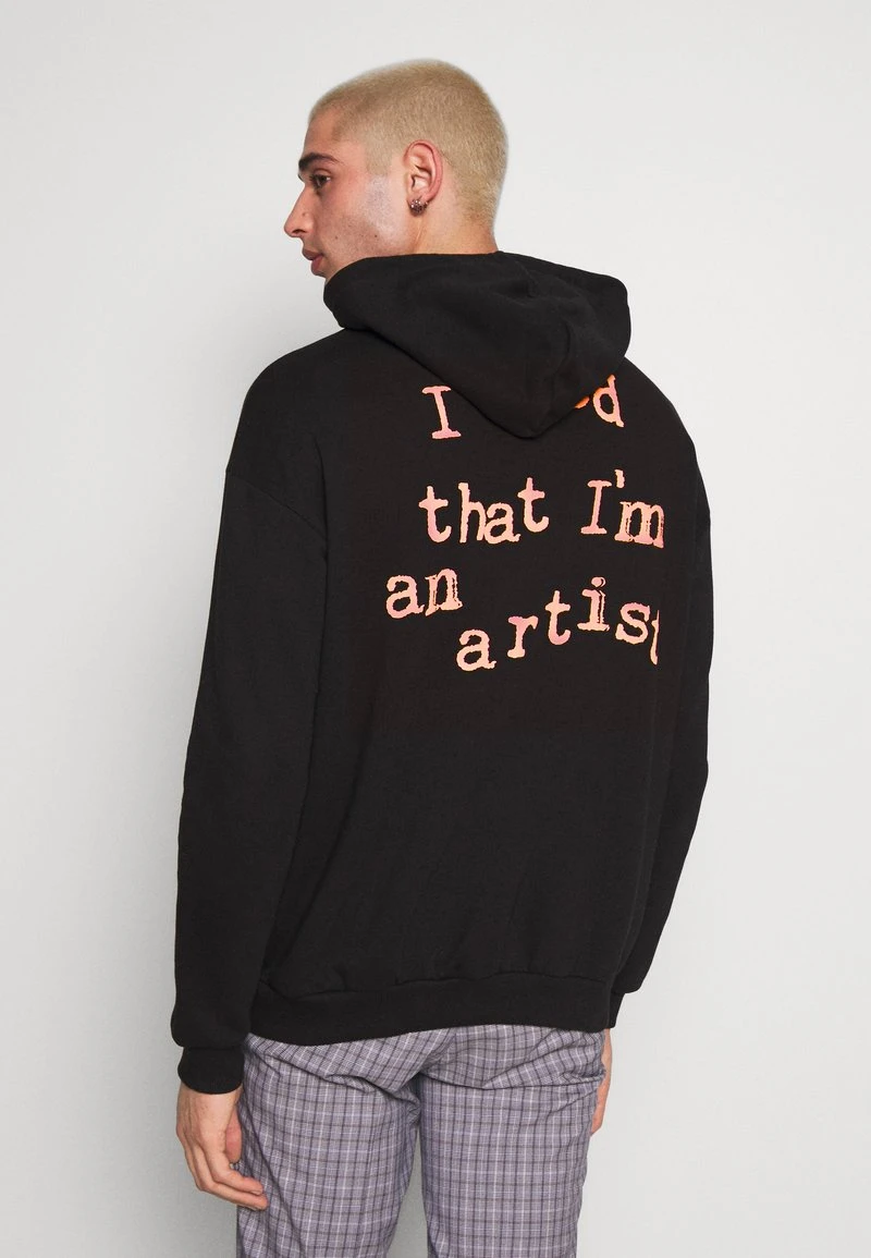 YOURTURN Felpa Con Cappuccio - Black, Unisex 3 YOURTURN Felpa Con Cappuccio - Black, Unisex