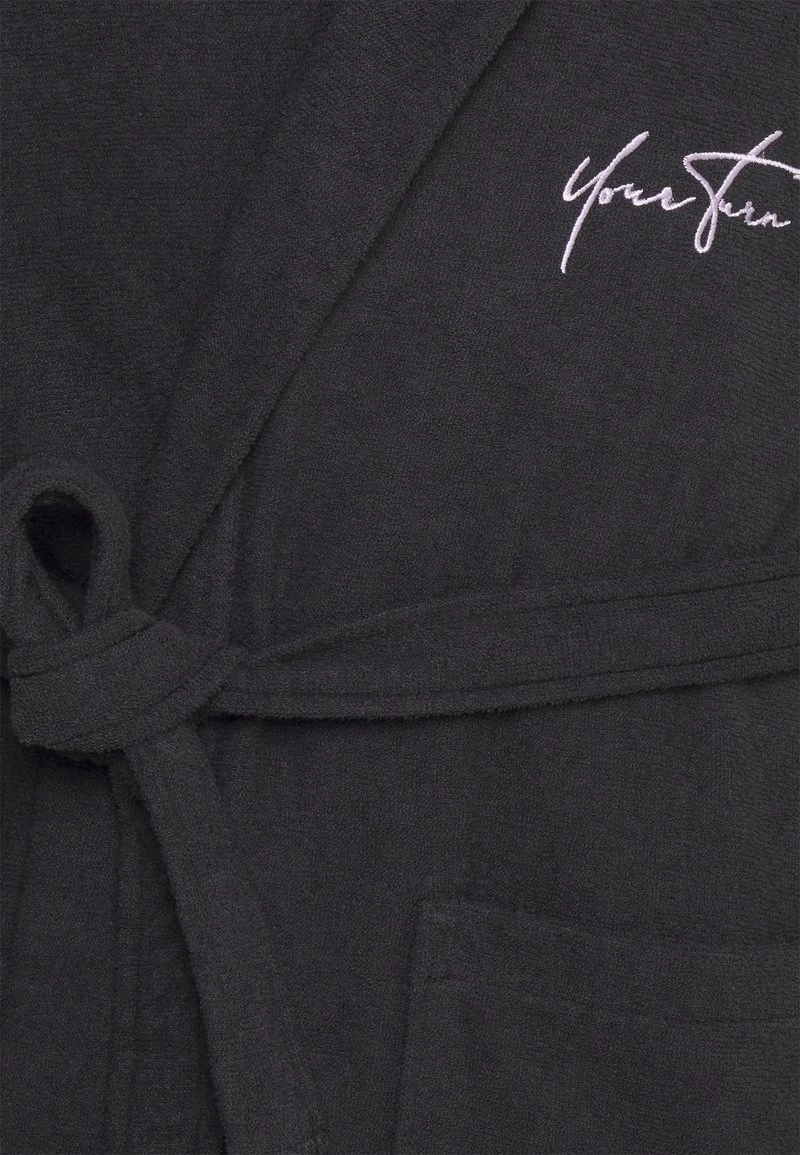 YOURTURN Uomo Accappatoio - Black/purple 5 YOURTURN Uomo Accappatoio - Black/purple - immagine 3