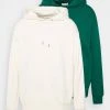 YOURTURN UNISEX 2 PACK - Felpa Con Cappuccio - Off-white/green -Youturn Abbigliamento Negozio 88c4925cfb884ab0a7f41afb477aea1a
