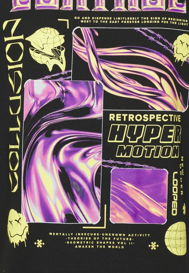 YOURTURN UNISEX - T-shirt Con Stampa - Black 5 YOURTURN UNISEX - T-shirt Con Stampa - Black - immagine 3