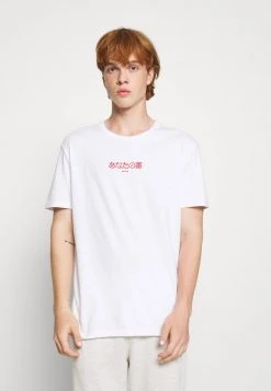 YOURTURN Unisex T-shirt Con Stampa - White