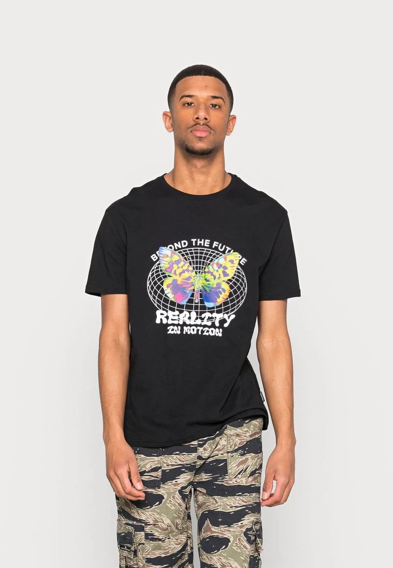 YOURTURN REALITY MOTION GRAPHIC T-SHIRT UNISEX - T-shirt Con Stampa - Black 3 YOURTURN REALITY MOTION GRAPHIC T-SHIRT UNISEX - T-shirt Con Stampa - Black