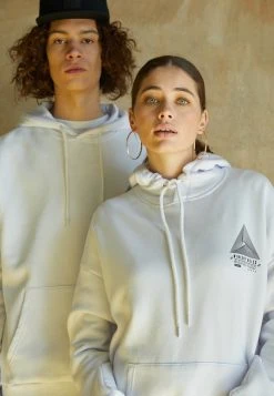 YOURTURN WINCENT WEISS TRIANGLE LOGO UNISEX - Felpa Con Cappuccio - White -Youturn Abbigliamento Negozio 8f92c0116c48448e9b6f808274a5bd21