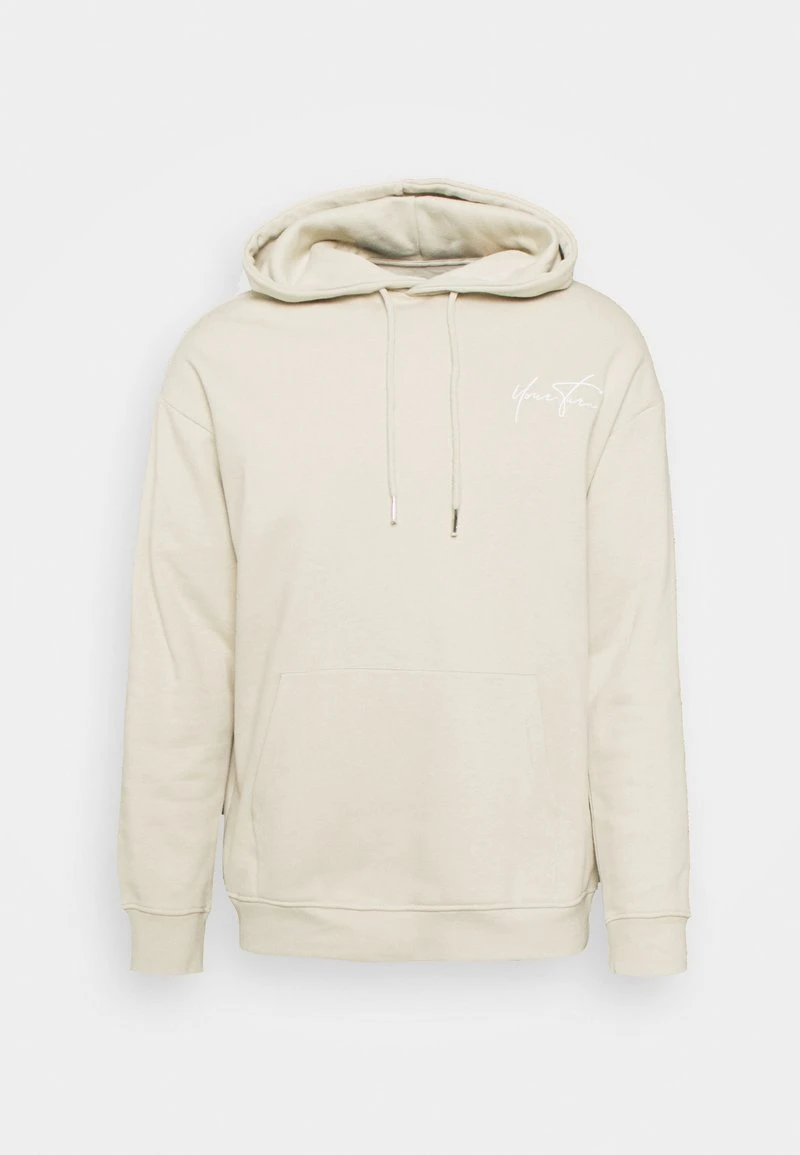 YOURTURN BOLD SCRIPT HOODIE UNISEX - Felpa - Beige 8 YOURTURN BOLD SCRIPT HOODIE UNISEX - Felpa - Beige - immagine 6