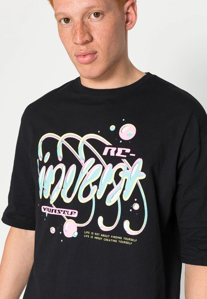 YOURTURN UNISEX - T-shirt Con Stampa - Black 7 YOURTURN UNISEX - T-shirt Con Stampa - Black - immagine 5