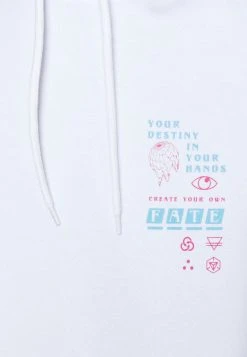 YOURTURN UNISEX - Felpa Con Cappuccio - White -Youturn Abbigliamento Negozio 9d9a761c5d00465b9901499143ddff39