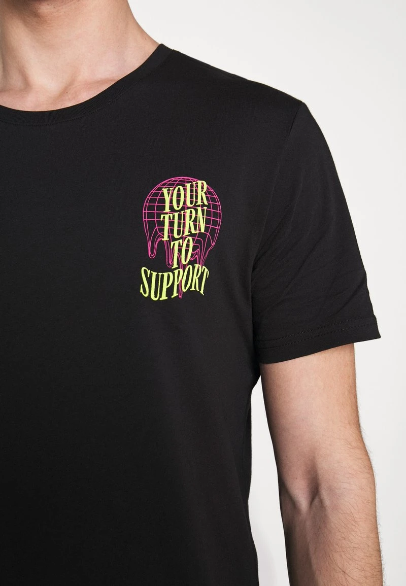 YOURTURN T-shirt Con Stampa - Black, Unisex 14 YOURTURN T-shirt Con Stampa - Black, Unisex - immagine 12