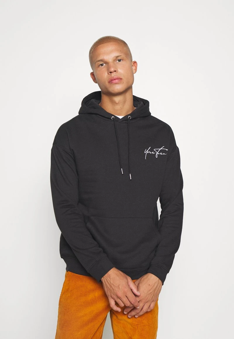 YOURTURN BOLD SCRIPT HOODIE UNISEX - Felpa - Black 5 YOURTURN BOLD SCRIPT HOODIE UNISEX - Felpa - Black - immagine 3