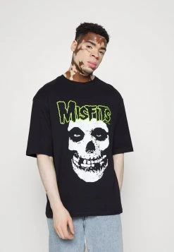 YOURTURN MISFIT SKULL UNISEX - T-shirt Con Stampa - Black