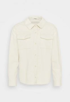 YOURTURN CORDUROY OVERSHIRT UNISEX - Giacca Leggera - Off-white -Youturn Abbigliamento Negozio a3f20ee06c6a49a081b9812671ad8bfe
