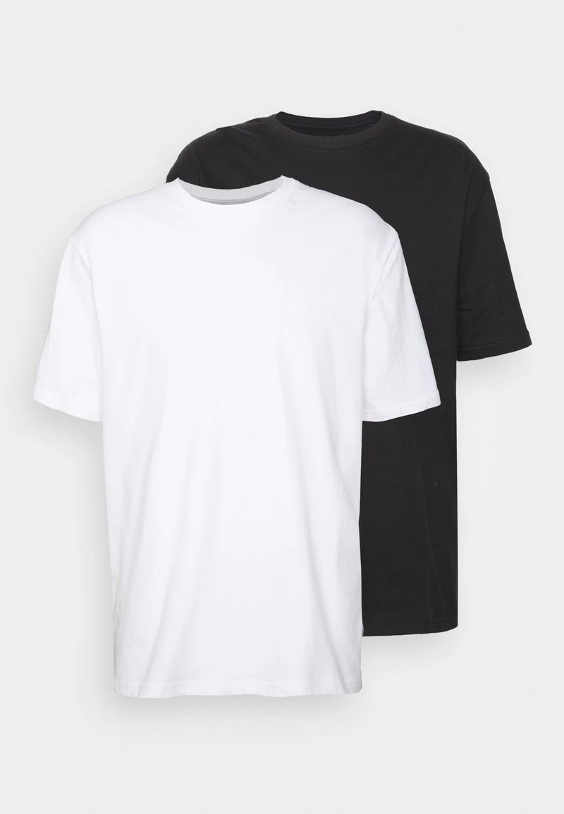 YOURTURN 2 PACK UNISEX - T-shirt Basic - Black/white 3 YOURTURN 2 PACK UNISEX - T-shirt Basic - Black/white
