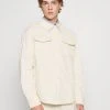 YOURTURN CORDUROY OVERSHIRT UNISEX - Giacca Leggera - Off-white -Youturn Abbigliamento Negozio ba6c9d00f9be460f8aee9c602b055013