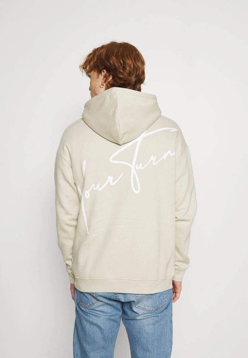 YOURTURN BOLD SCRIPT HOODIE UNISEX - Felpa - Beige 3 YOURTURN BOLD SCRIPT HOODIE UNISEX - Felpa - Beige