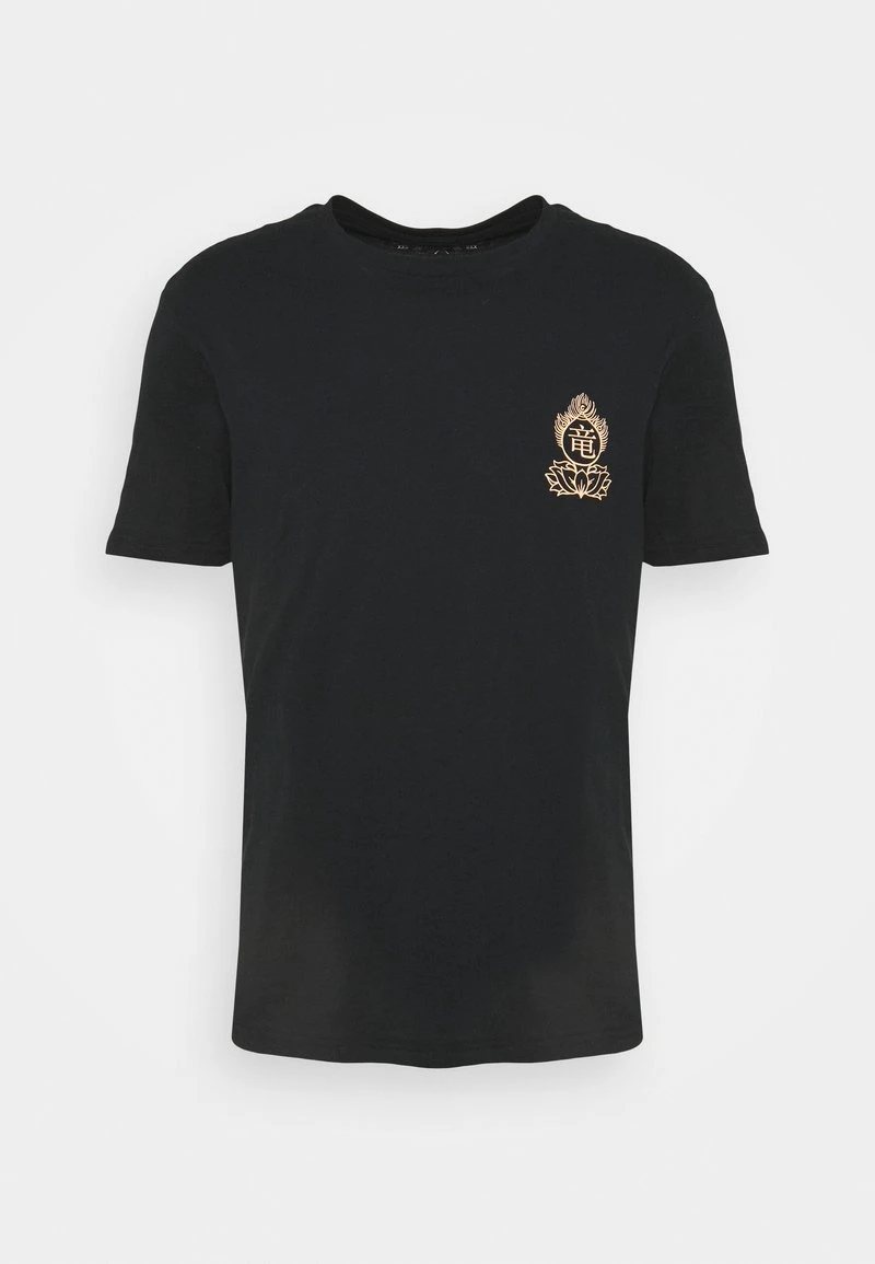 YOURTURN UNISEX - T-shirt Con Stampa - Black/yellow 7 YOURTURN UNISEX - T-shirt Con Stampa - Black/yellow - immagine 5