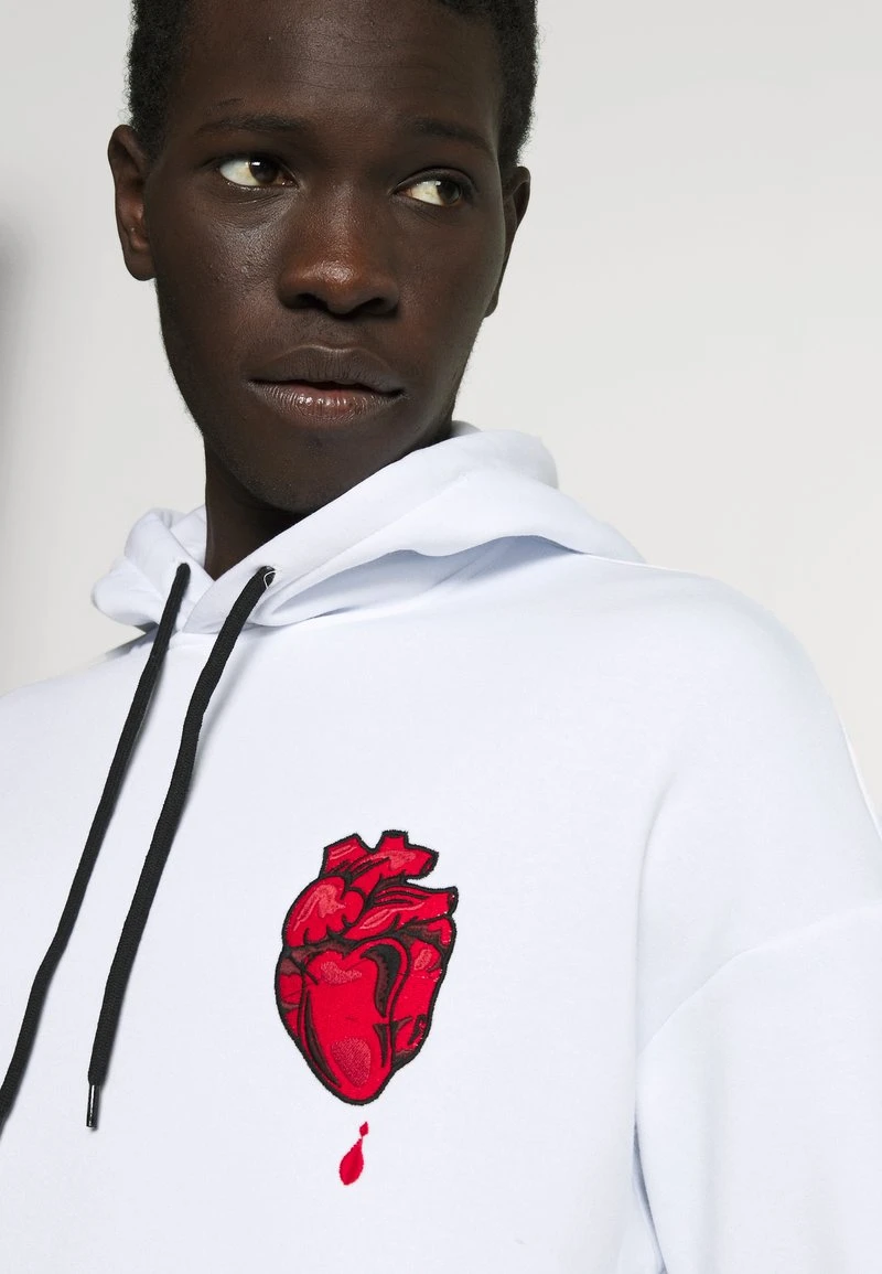 YOURTURN Felpa Con Cappuccio - White, Unisex 7 YOURTURN Felpa Con Cappuccio - White, Unisex - immagine 5