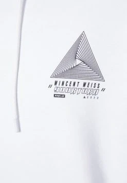YOURTURN WINCENT WEISS TRIANGLE LOGO UNISEX - Felpa Con Cappuccio - White -Youturn Abbigliamento Negozio da41e17ba545422fa1fcd68efe1b6e09