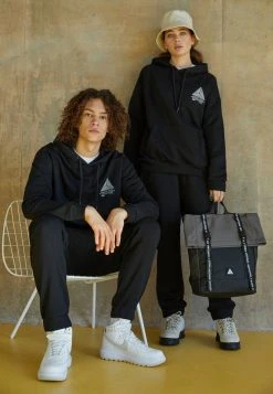 YOURTURN WINCENT WEISS TRIANGLE LOGO UNISEX - Felpa Con Cappuccio - Black