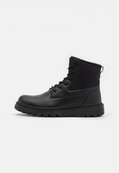 YOURTURN UNISEX - Stivaletti Stringati - Black