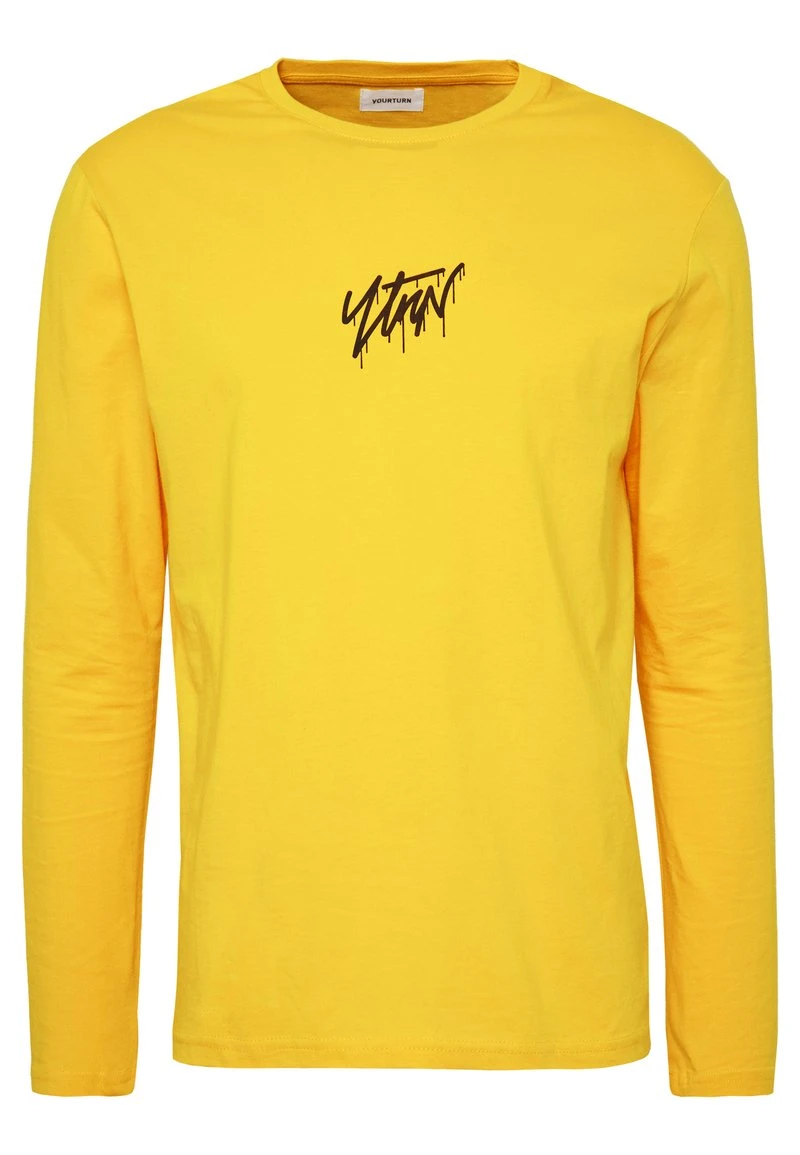 YOURTURN Maglietta A Manica Lunga - Yellow, Unisex 7 YOURTURN Maglietta A Manica Lunga - Yellow, Unisex - immagine 5