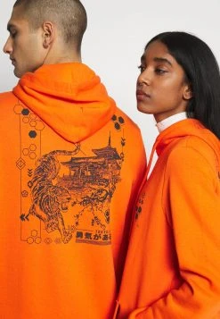 YOURTURN Felpa Con Cappuccio - Orange, Unisex -Youturn Abbigliamento Negozio e37969973ee84998a1f64bf6fc8828d7