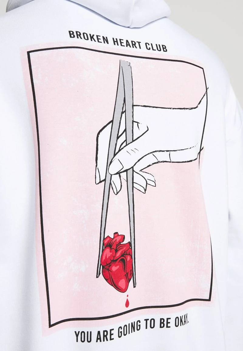 YOURTURN Felpa Con Cappuccio - White, Unisex 9 YOURTURN Felpa Con Cappuccio - White, Unisex - immagine 7