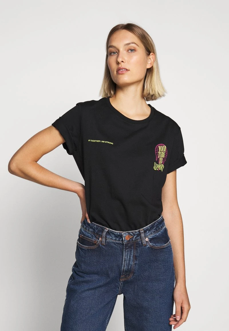 YOURTURN T-shirt Con Stampa - Black, Unisex 9 YOURTURN T-shirt Con Stampa - Black, Unisex - immagine 7