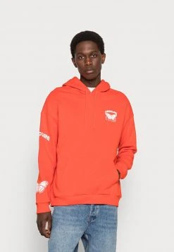 YOURTURN BUTTERFLIES HOODIE - Felpa Con Cappuccio - Orange, Unisex -Youturn Abbigliamento Negozio e87174769f504458801864b54dda9764