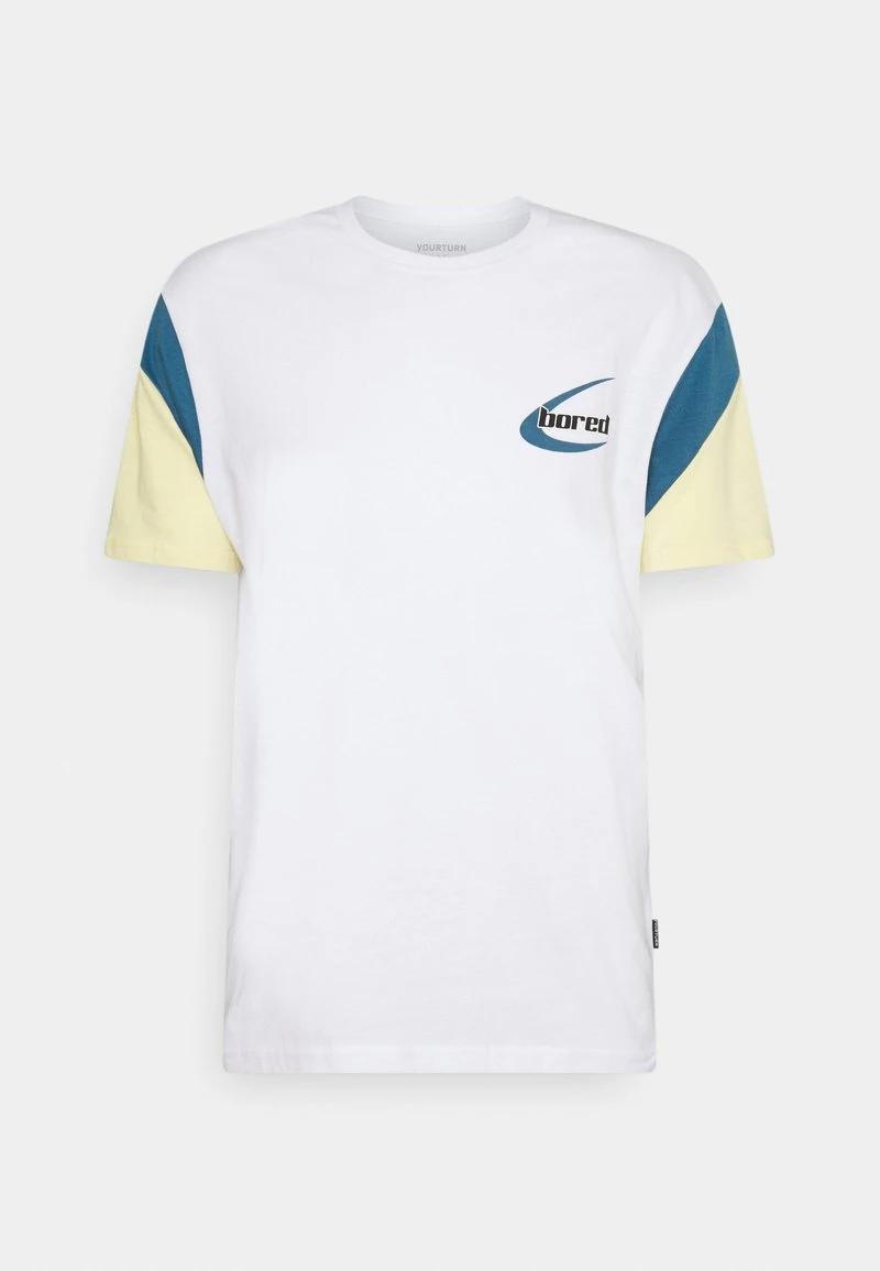 YOURTURN UNISEX - T-shirt Con Stampa - Blue/yellow/white 3 YOURTURN UNISEX - T-shirt Con Stampa - Blue/yellow/white