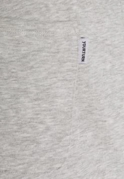YOURTURN UNISEX - Pantaloni Sportivi - Mottled Light Grey -Youturn Abbigliamento Negozio fd02460eaf114827b68c1d701fa09ef2