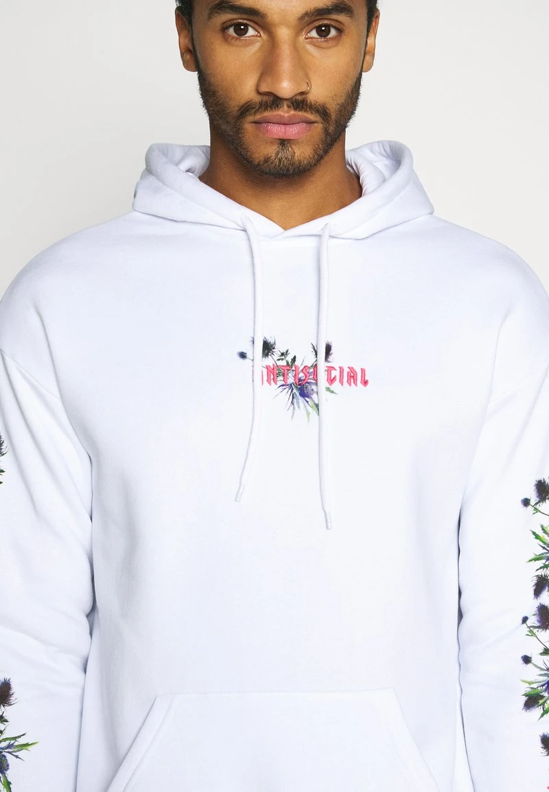 YOURTURN UNISEX - Felpa Con Cappuccio - White 8 YOURTURN UNISEX - Felpa Con Cappuccio - White - immagine 6